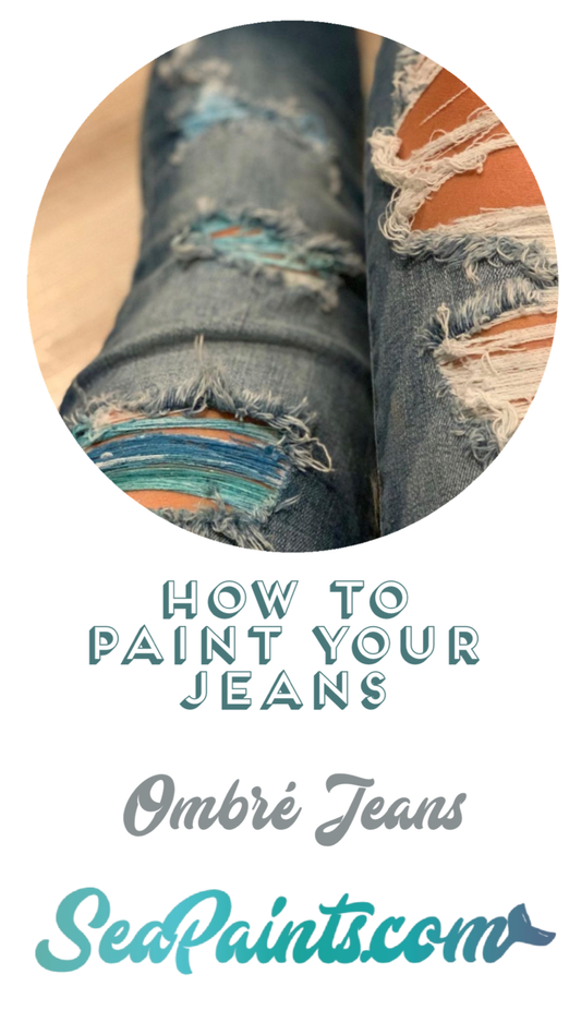 HOW TO CREATE OMBRE RIPPED JEANS